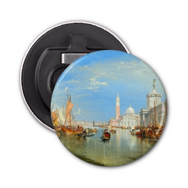 William Turner - Venice, The Dogana & San Giorgio  Bottle Opener (Front)