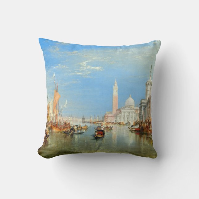 William Turner - Venice, The Dogana & San Giorgio Cushion (Front)