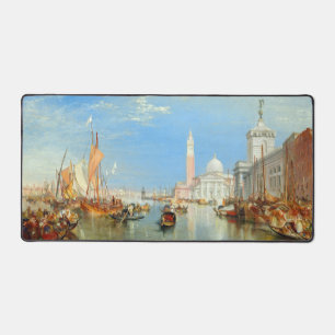William Turner - Venice, The Dogana & San Giorgio Desk Mat