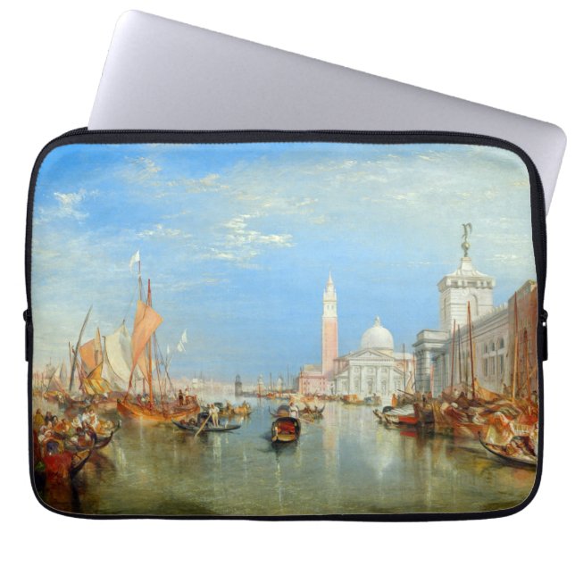 William Turner - Venice, The Dogana & San Giorgio Laptop Sleeve (Front)