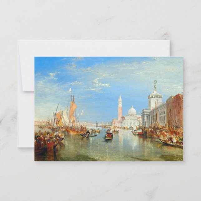 William Turner - Venice, The Dogana & San Giorgio Thank You Card (Front)