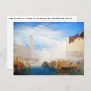 William Turner - Venice, the Piazzetta Postcard