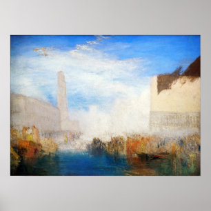 William Turner - Venice, the Piazzetta Poster