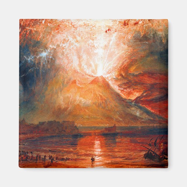 William Turner Vesuvius Eruption Magnet (Front)
