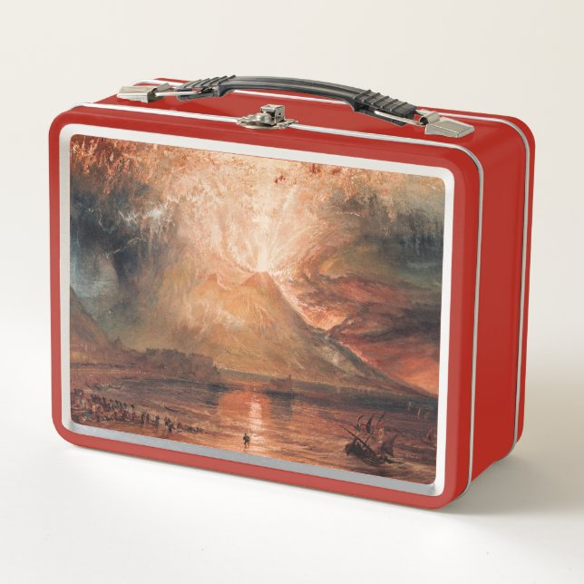 William Turner - Vesuvius in Eruption Metal Lunch Box (Front)