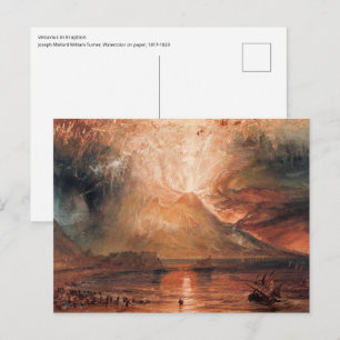 William Turner - Vesuvius in Eruption Postcard