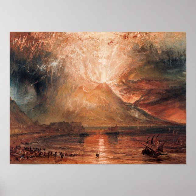 William Turner - Vesuvius in Eruption Poster (Front)