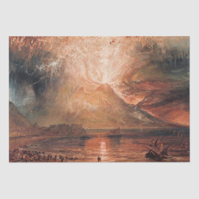 William Turner - Vesuvius in Eruption Tissue Paper (Front)