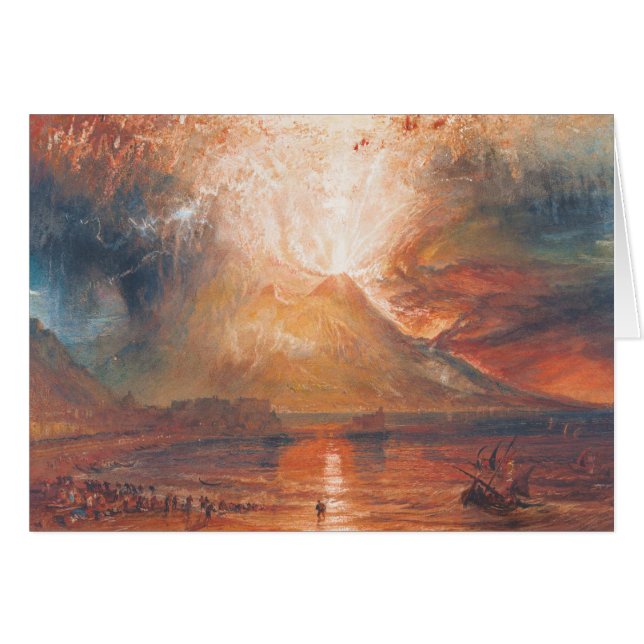William Turner Vesuvius in Eruption waterscape art (Front Horizontal)