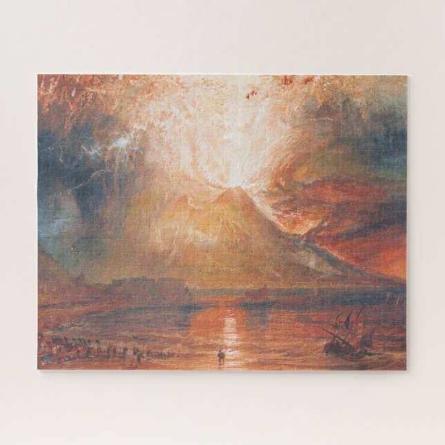 William Turner Vesuvius in Eruption waterscape art Jigsaw Puzzle (Horizontal)