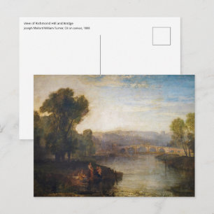 William Turner - View of Richmond Hill and Bridge Postcard