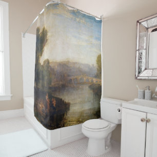 William Turner - View of Richmond Hill and Bridge Shower Curtain