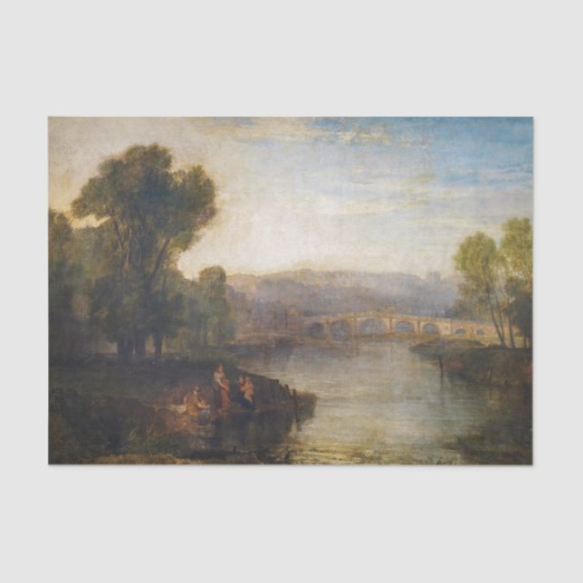 William Turner - View of Richmond Hill and Bridge Tissue Paper (Front)