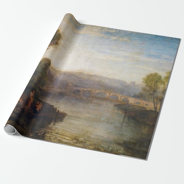 William Turner - View of Richmond Hill and Bridge Wrapping Paper (Unrolled)