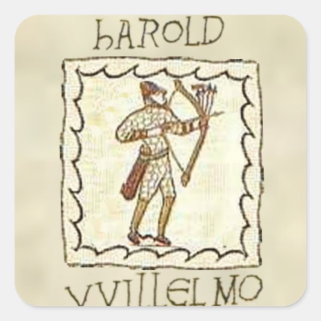William vs Harold Square Sticker (Front)