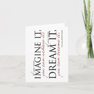 William Ward Imagine Quote Card
