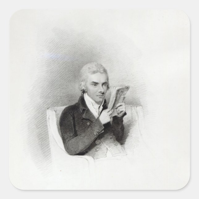 William Wilberforce Square Sticker (Front)