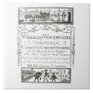 William Woodward, Nightman, Carman and Chimney Swe Ceramic Tile