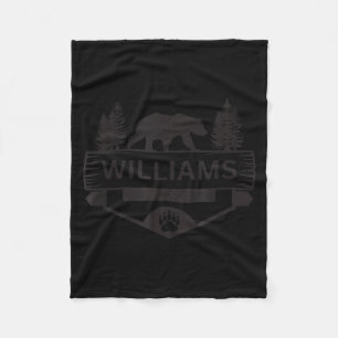 Williams arizona wildlife bear hiking camping fleece blanket