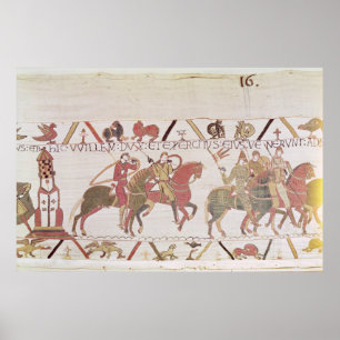 William's army going to Mont Saint-Michel Poster