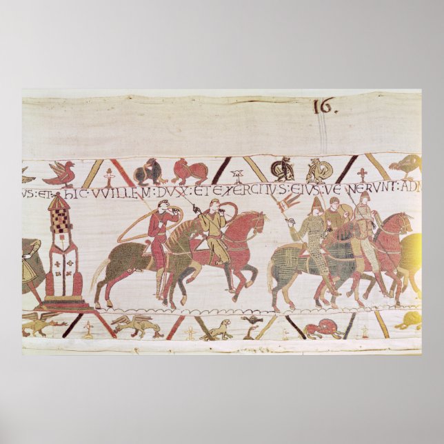 William's  army going to Mont Saint-Michel Poster (Front)