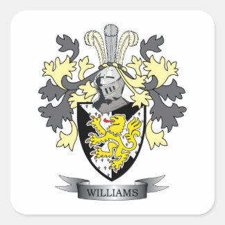 Williams Coat of Arms Square Sticker