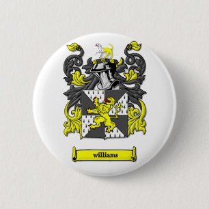 Williams Family Coat of Arms 6 Cm Round Badge