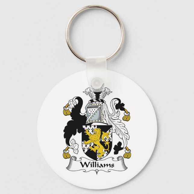 Williams Family Crest Key Ring (Front)