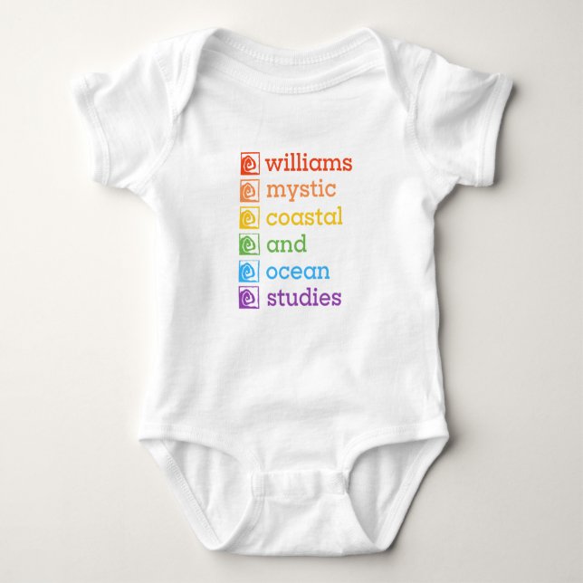 Williams-Mystic Pride Baby One-Piece Outfit Baby Bodysuit (Front)