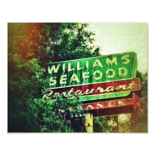 Williams Seafood Sign (Front)