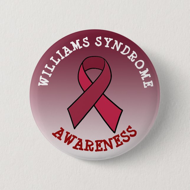 Williams Syndrome Awareness Month  Button (Front)