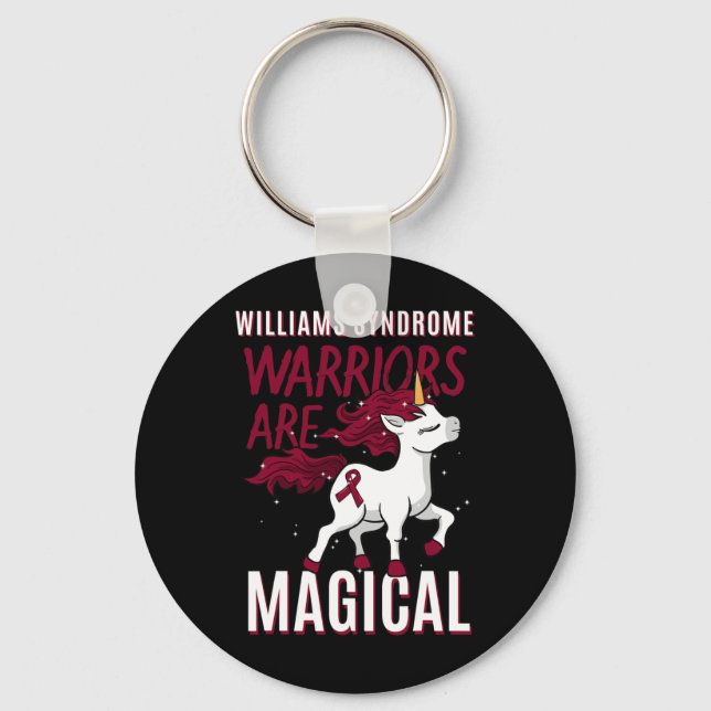 Williams Syndrome Warrior Ws Williams–beuren Wbs U Key Ring (Front)