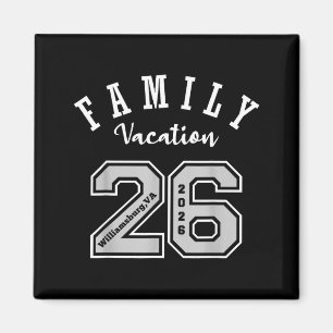 Williamsburg 2026 family vacation jersey 26 vacay magnet