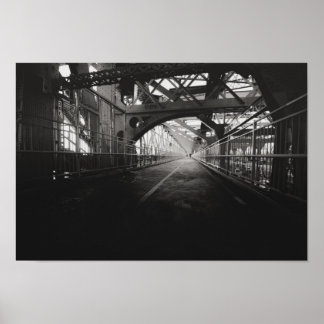 Williamsburg Bridge Architecture - New York City Poster