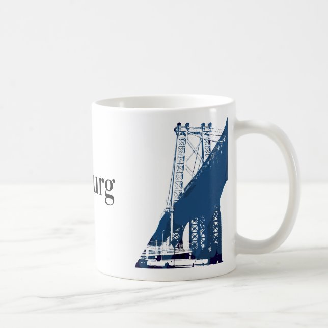Williamsburg Bridge Brooklyn New York Coffee Mug (Right)