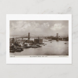 Williamsburg Bridge, New York City Vintage Postcard