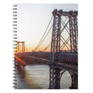 Williamsburg Bridge Sunset Brooklyn NYC Notebook