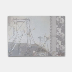 Williamsburg Bridge Tungfa Orchids Sticky Notes