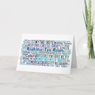 Williamsburg Brooklyn Hotspots Greeting Card