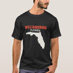Williamsburg Florida USA State America Travel Flor T-Shirt