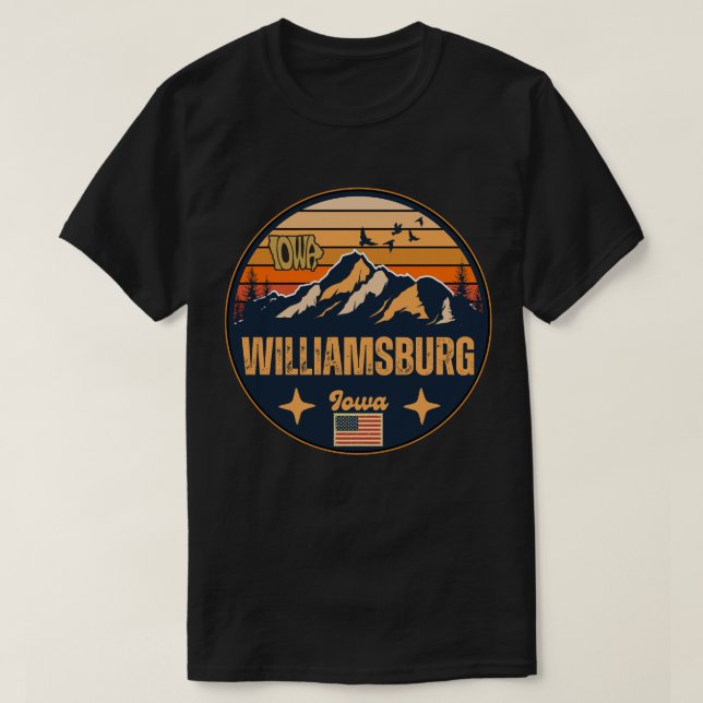 Williamsburg, Iowa T-Shirt (Design Front)