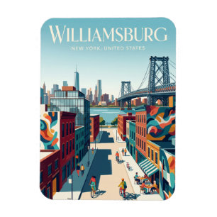 Williamsburg New York State Magnet