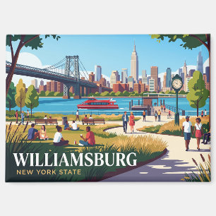 Williamsburg New York State Magnet