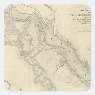 Williamsburg to the White House Square Sticker