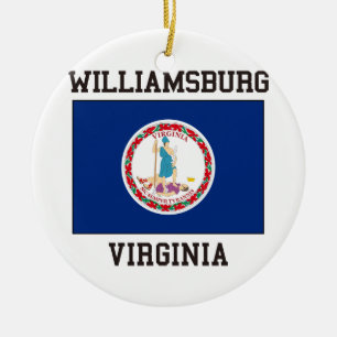 Williamsburg Virginia Ceramic Ornament