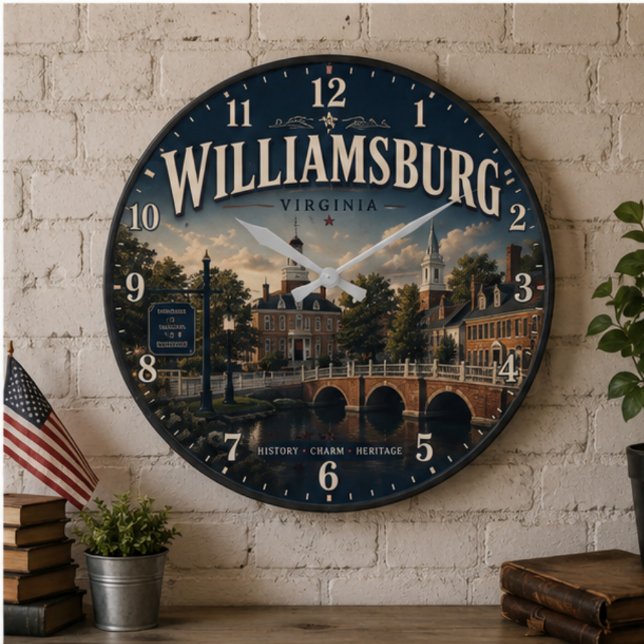 Williamsburg Virginia Large Clock (Creator Uploaded)