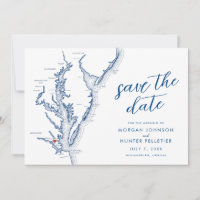 Williamsburg Virginia Map Modern Wedding