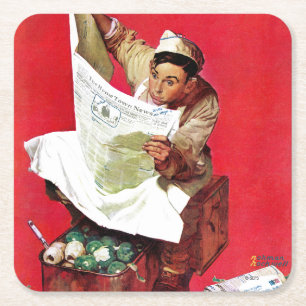 Willie Gillis on K.P Square Paper Coaster
