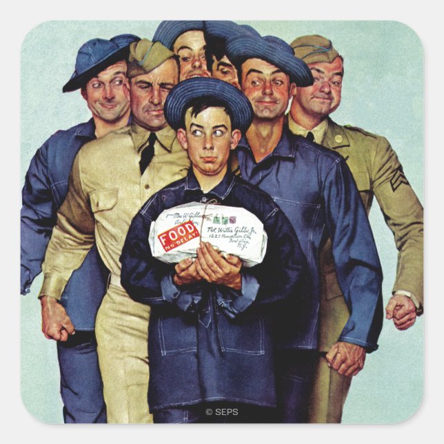 Willie Gillis' Package from Home Square Sticker (Front)