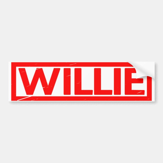 Willie Stamp Bumper Sticker (Front)